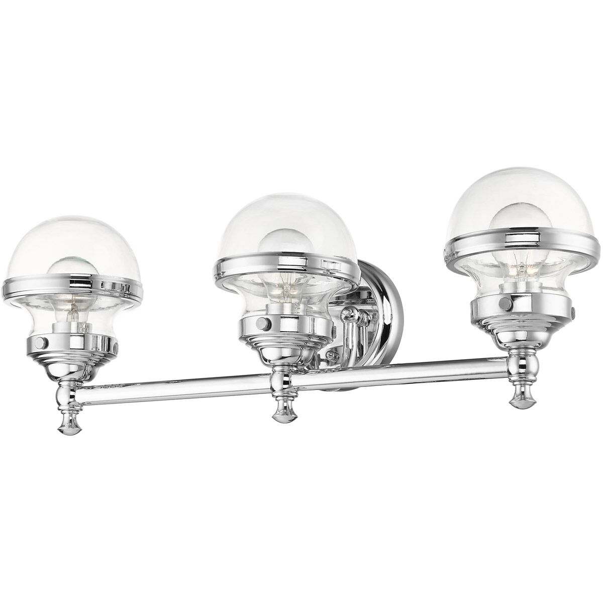 Oldwick 3 Light 24 inch Polished Chrome Vanity Sconce Wall Light