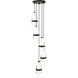 Cayden 5 Light 12 inch Matte Black Chandelier Ceiling Light
