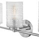 Mabel 3 Light 24.5 inch Chrome Bath Light Wall Light