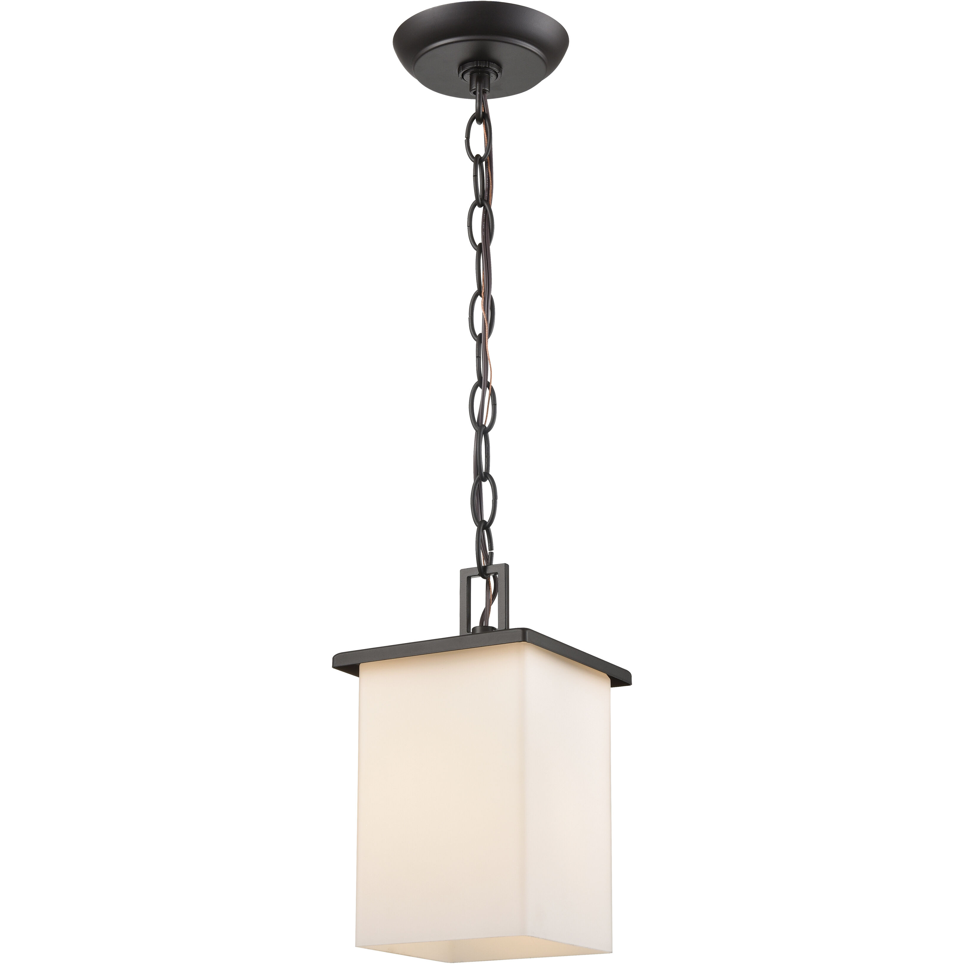 Broad Street 1 Light 5.5 inch Oil Rubbed Bronze Outdoor Pendant