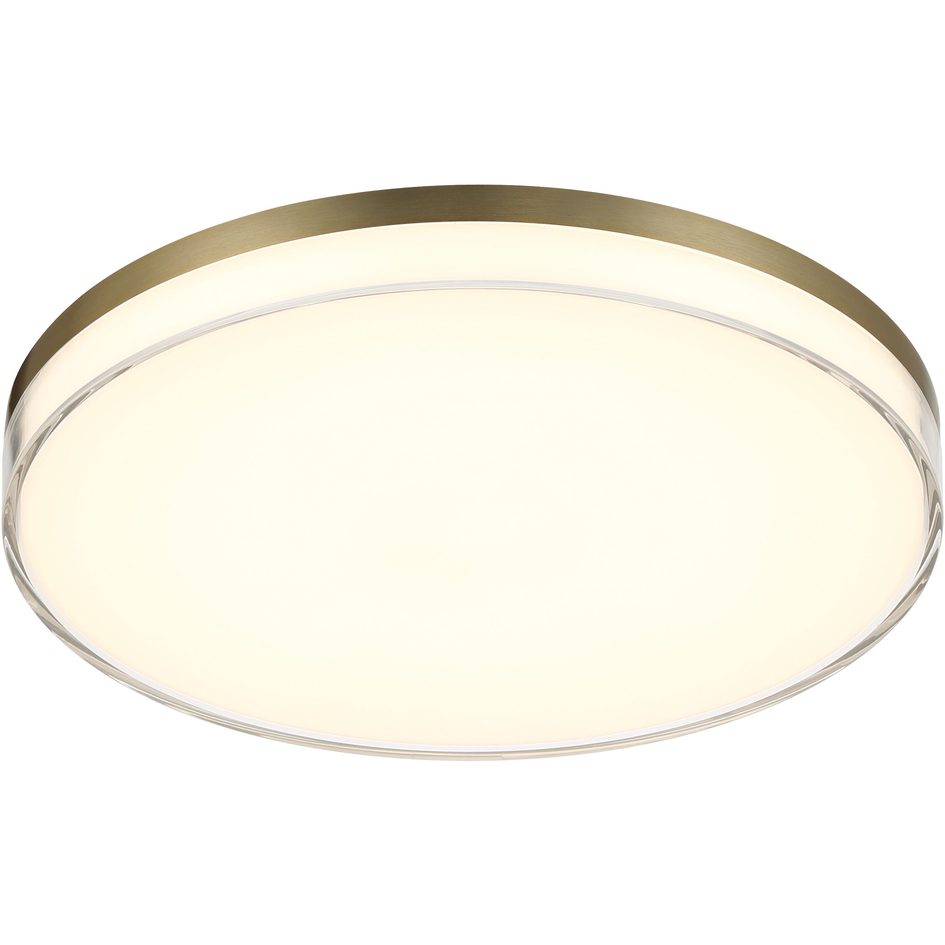 Vantage LED 13 inch Ashen Brass Outdoor Flush Mount