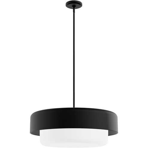 Station 4 Light 24 inch Natural Black Iron Pendant Ceiling Light, Large