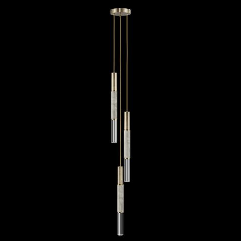 Antonia 3 Light 8.5 inch Gold Pendant Ceiling Light