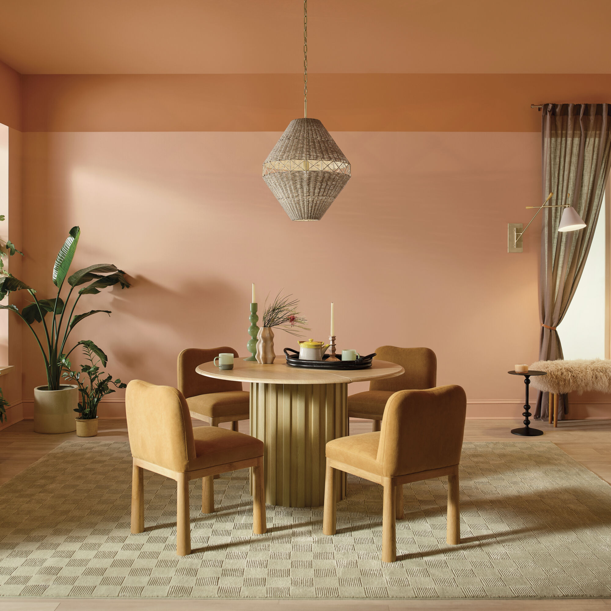 Lulo 1 Light Champagne Bronze Pendant Ceiling Light