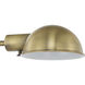 Halle 21 inch 9.00 watt Dark Antique Brushed Brass Table Lamp Portable Light
