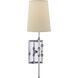 Grenol 1 Light 5 inch Polished Nickel Bamboo Sconce Wall Light in Natural Percale