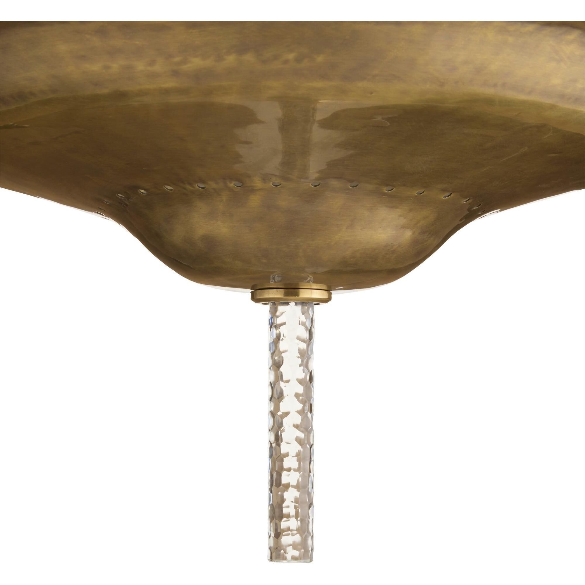 Istanbul 2 Light 26 inch Antique Brass Semi-Flush Mount Ceiling Light