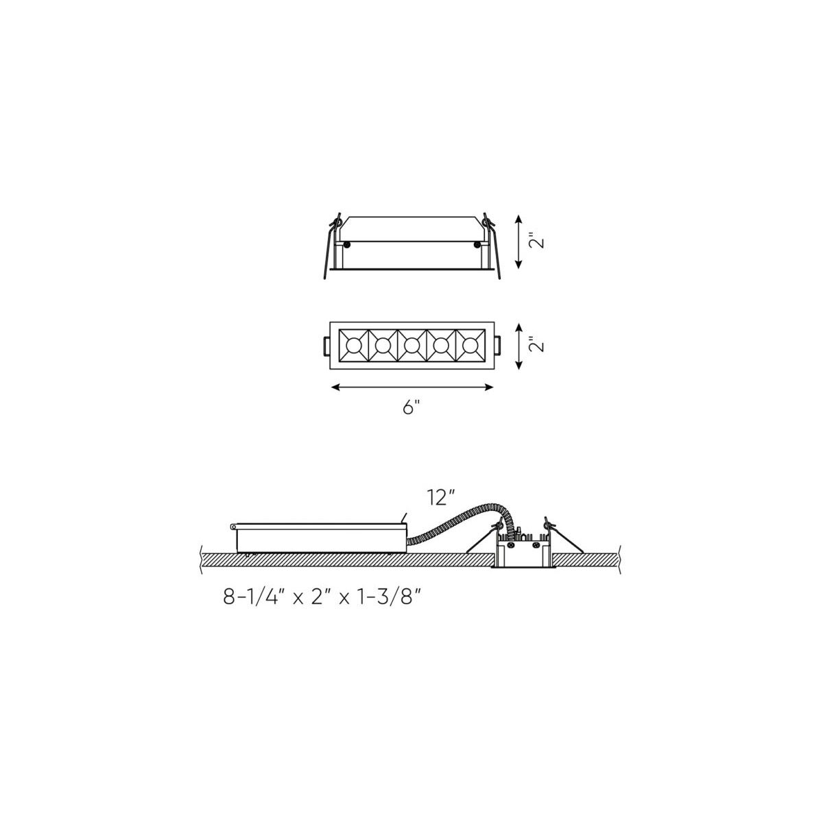 Microspot Black Recessed Downlight, Adjustable
