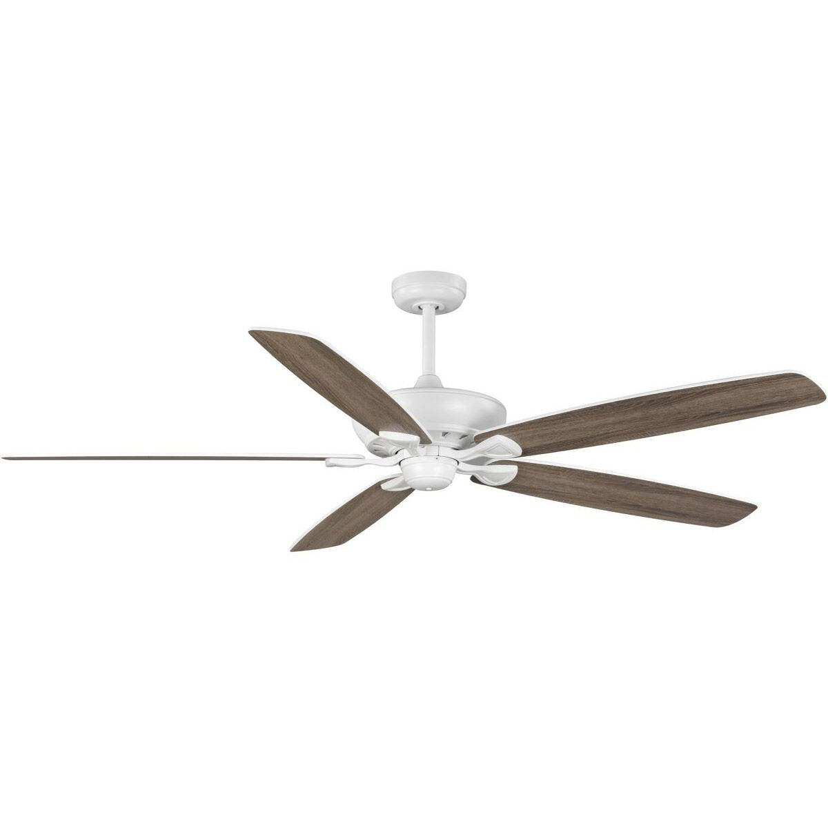 Kennedale 72 inch Satin White with Driftwood/Satin White Blades Ceiling Fan in Matte White