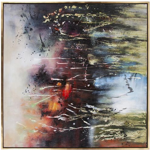 Fall Begins At The Farm 49.75 X 49.75 inch Hand Painted Original Art