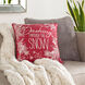 Holiday 18 X 18 inch Dark Red/White Pillow Kit, Square