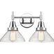 Caden 2 Light 17 inch Polished Chrome Bath Vanity Light Wall Light