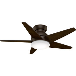 Isotope 44 inch Brushed Cocoa with Espresso, Espresso Blades Ceiling Fan