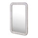 Burton 48 X 32 inch Parchment with Satin Nickel and Mirror Wall Mirror