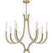 Bradford LED 40 inch Noble Brass Chandelier Ceiling Light