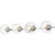 Rogelio 4 Light 37 inch Chrome Bath Sconce Wall Light
