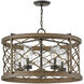 Open Air Finn 5 Light 26 inch Oil Rubbed Bronze with Sequoia Outdoor Hanging