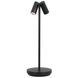 Sean Lavin Doppia 14.6 inch 2.20 watt Black Outdoor Rechargeable Table Lamp