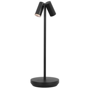 Sean Lavin Doppia 14.6 inch 2.20 watt Black Rechargeable Table Lamp Portable Light