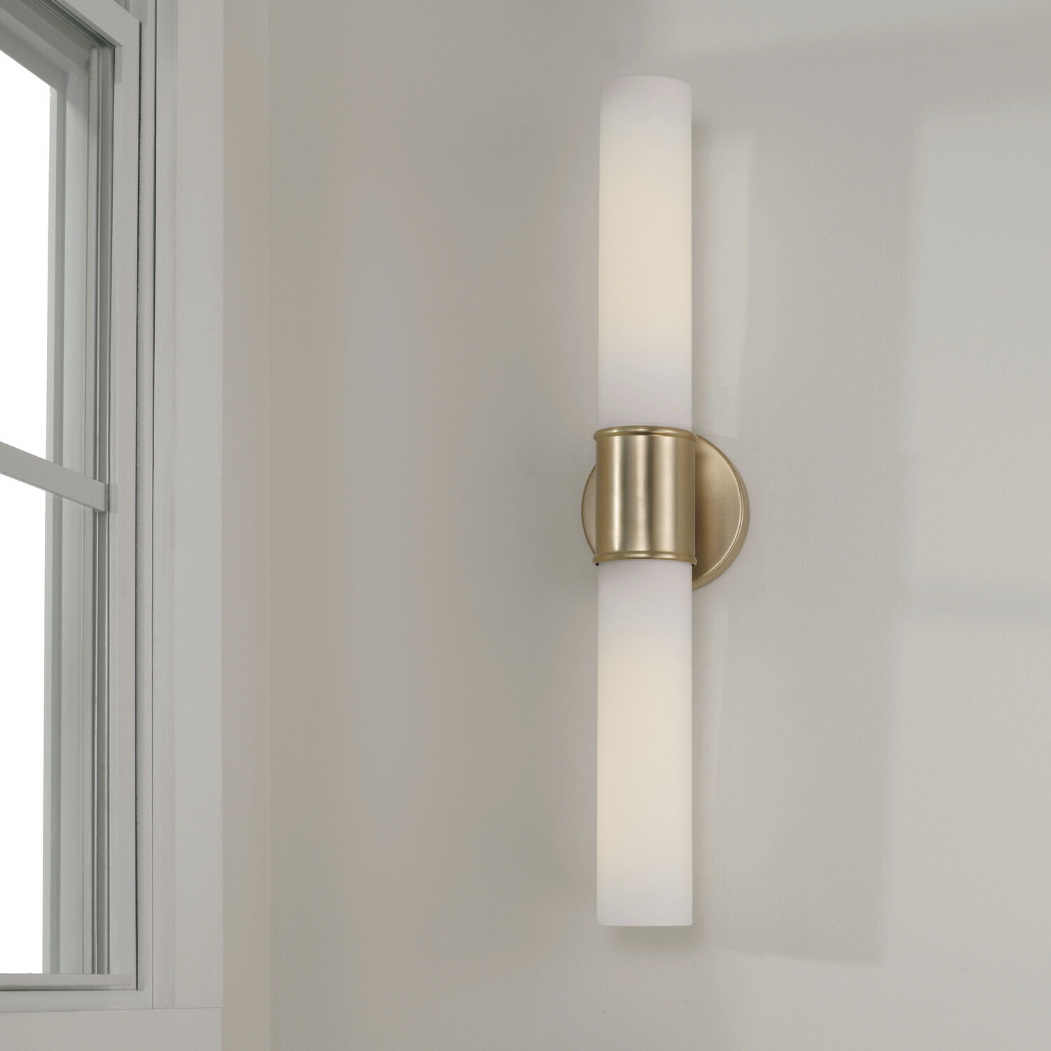 Parson 2 Light 25.25 inch Matte Brass Sconce Wall Light