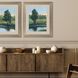 Waterside Collection Sloped Profile Champagne Gold With Dark Wash Framed Art