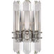 AERIN Bonnington 1 Light 6.75 inch Polished Nickel Wall Sconce Wall Light in Crystal