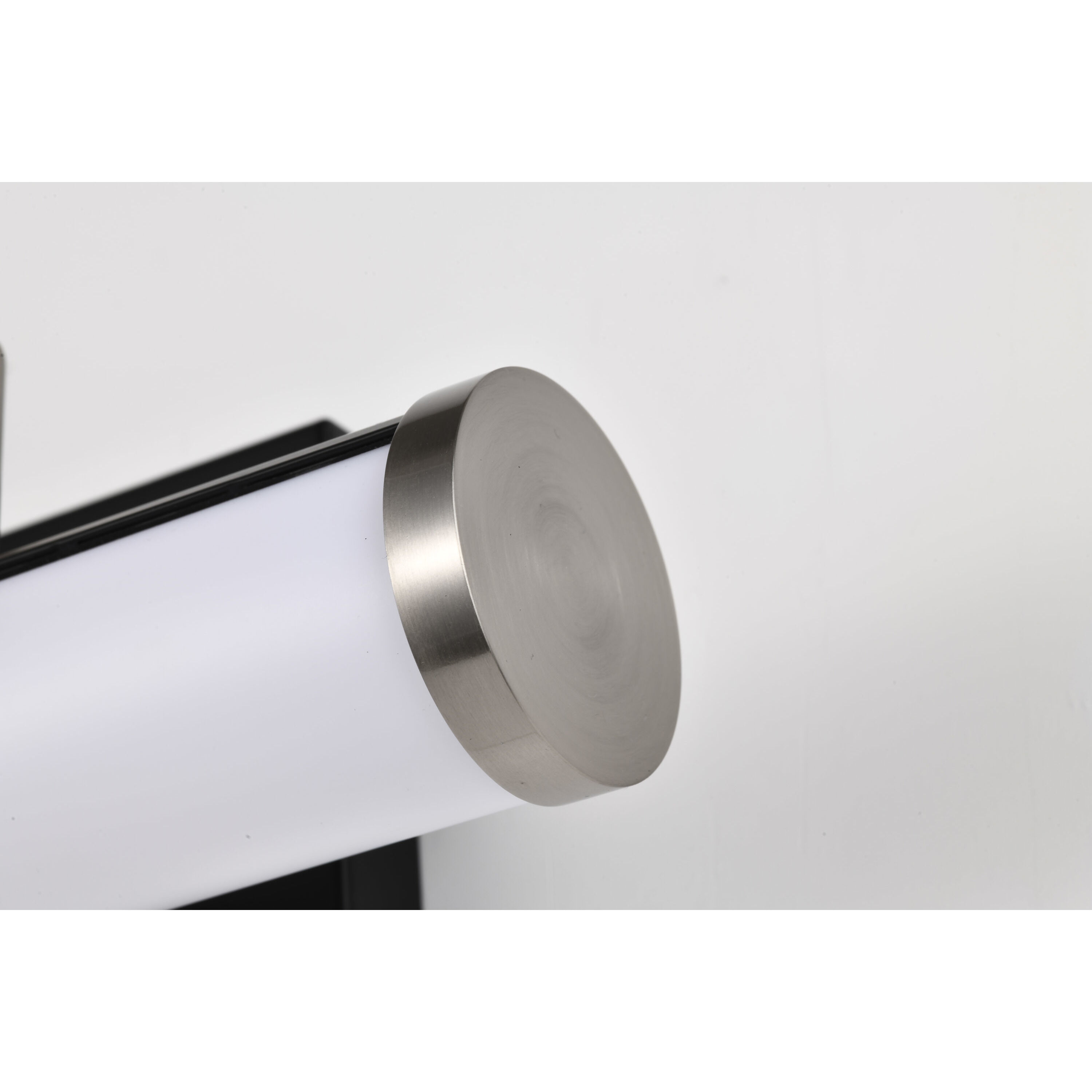 Solano LED 12 inch Black and Brushed Nickel Bath Vanity Light Wall Light