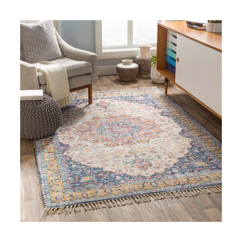 Coventry 36 X 24 inch Khaki/Saffron/Violet/Aqua/White Rugs