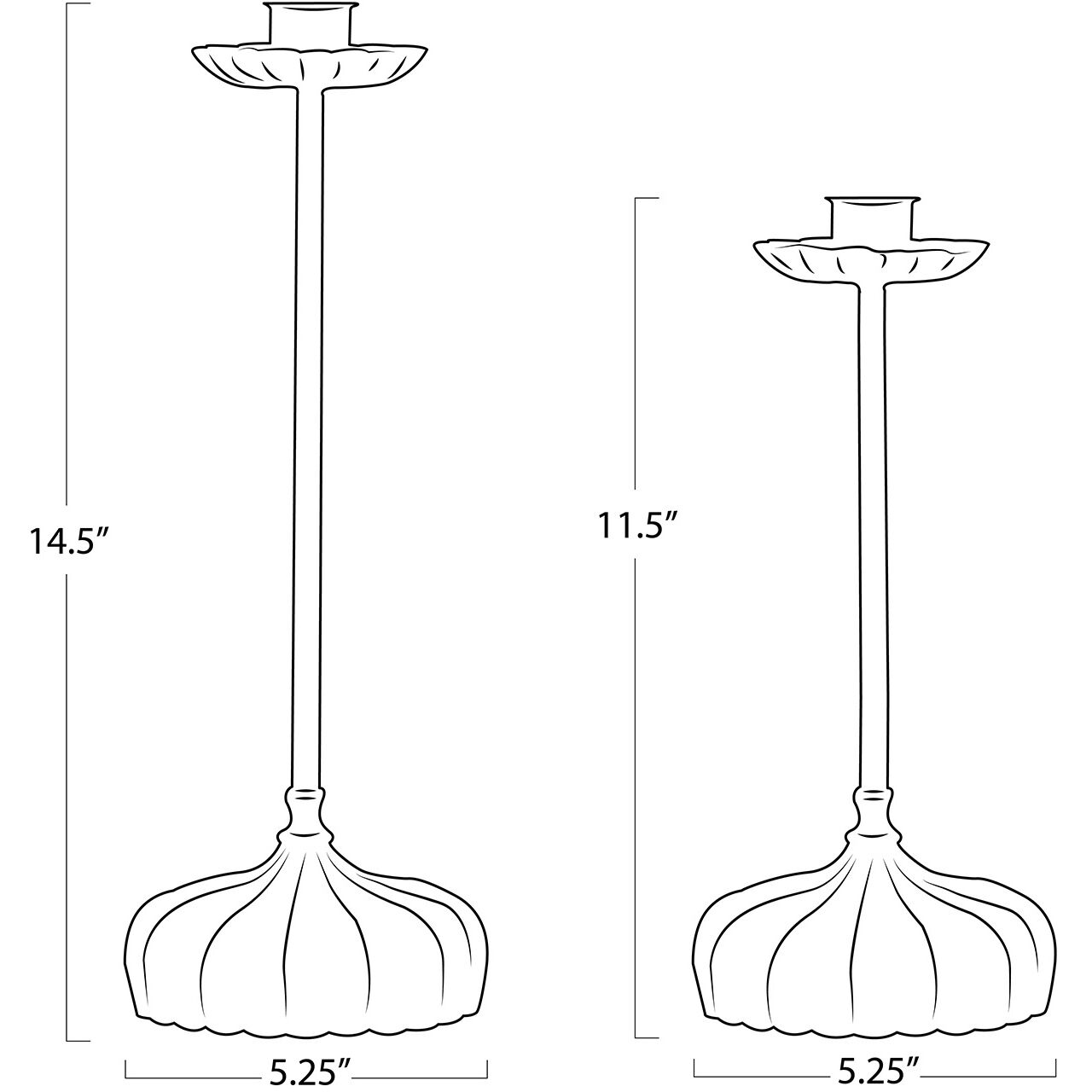 Clove 14.5 X 5.25 inch Candle Holder Set