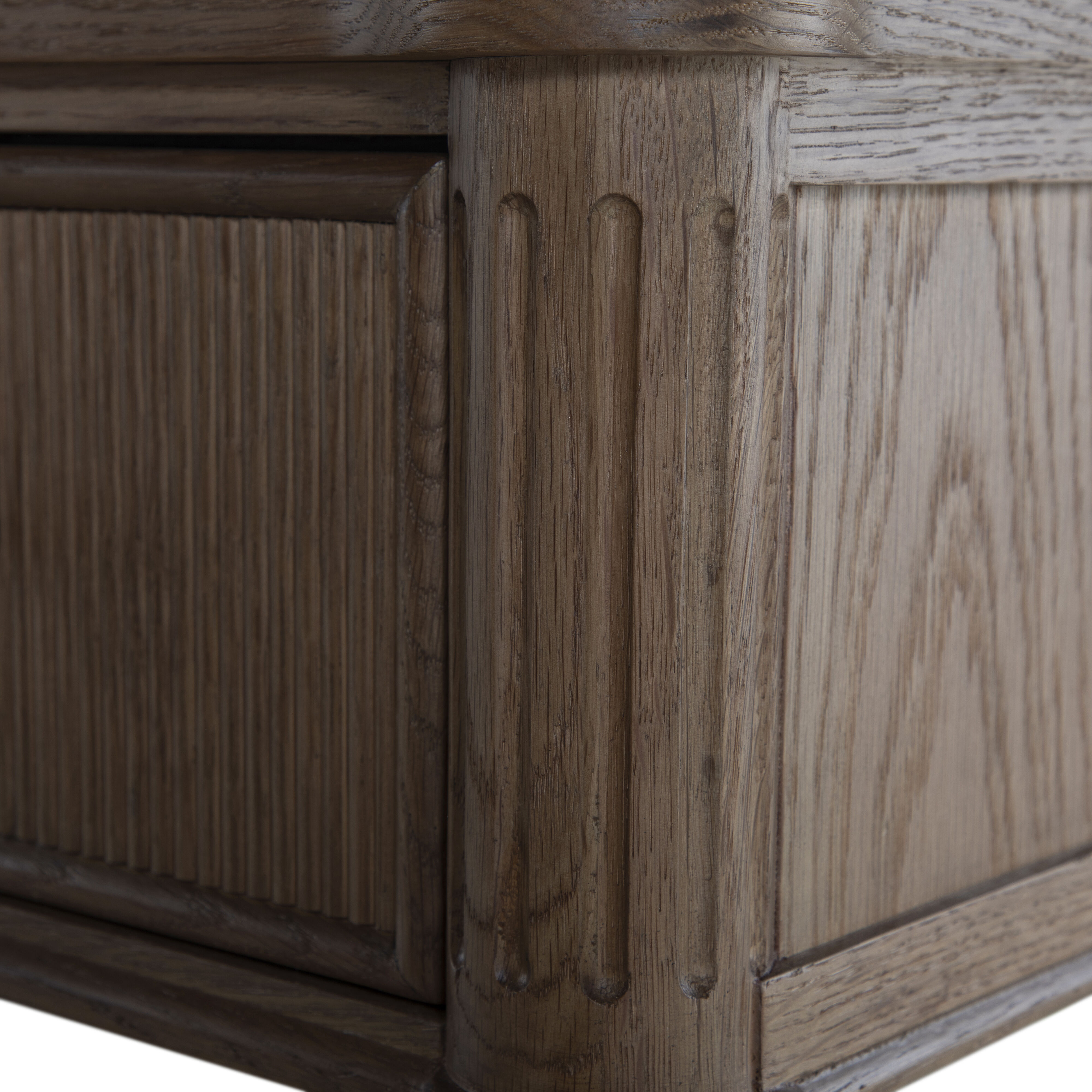 Andrea 33.25 X 28.25 inch Satin Oak and Antique Bronze Nightstand