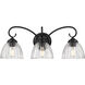 Audra Vanity Wall Light in Matte Black