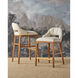 Inga 34 inch Morel Brown and Brushed Brass and Endurance Sand Counter Stool