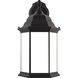 Sevier 1 Light 23.25 inch Black Outdoor Wall Lantern, Extra Large
