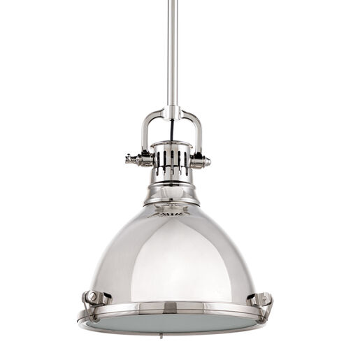 Pelham 1 Light 10.5 inch Polished Nickel Pendant Ceiling Light