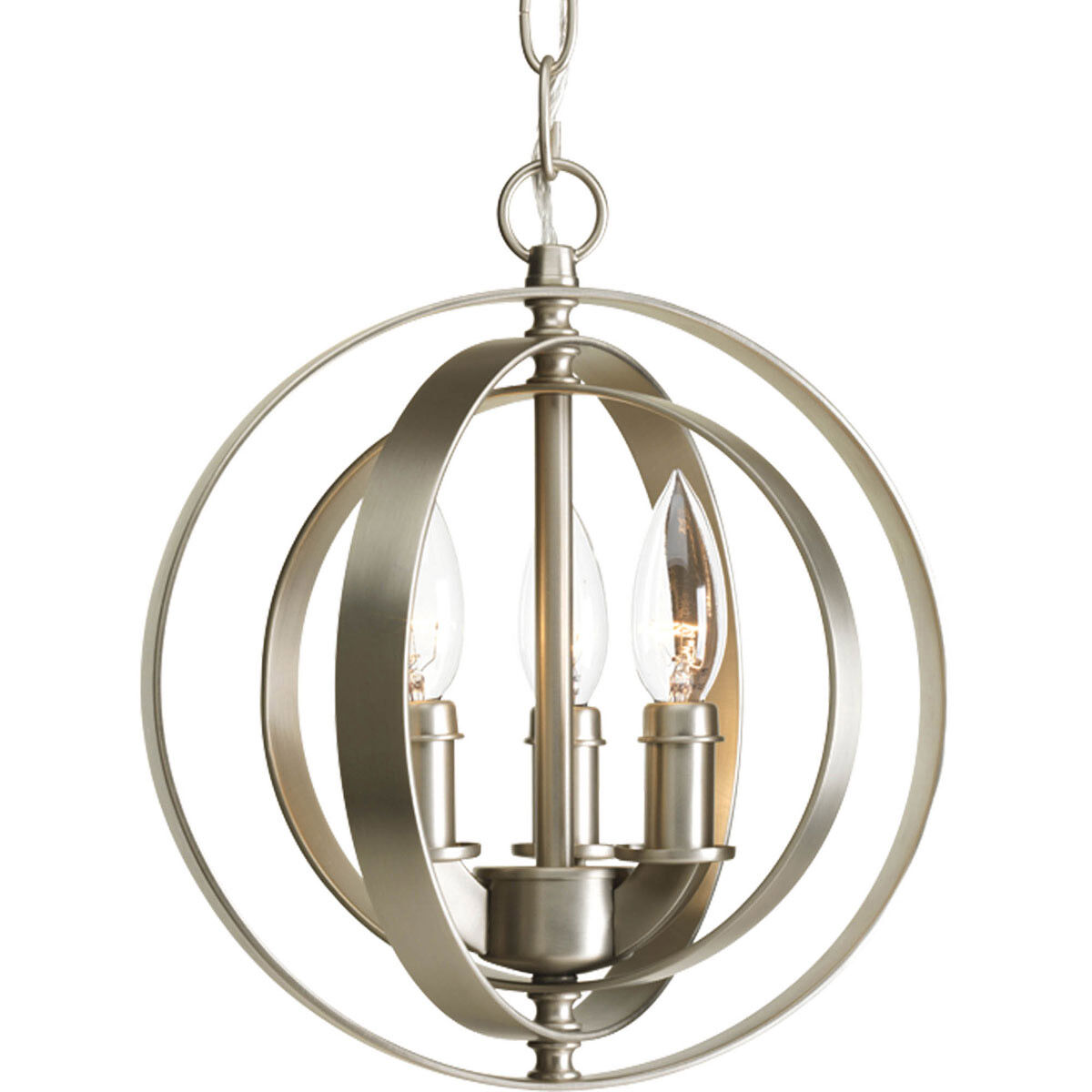 Buster 3 Light 10.12 inch Burnished Silver Pendant Ceiling Light