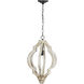 Bellamy 1 Light 15.7 inch Cream and White Pendant Ceiling Light