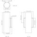 Colombo LED 10 inch Antique Brass Outdoor Wall Mount