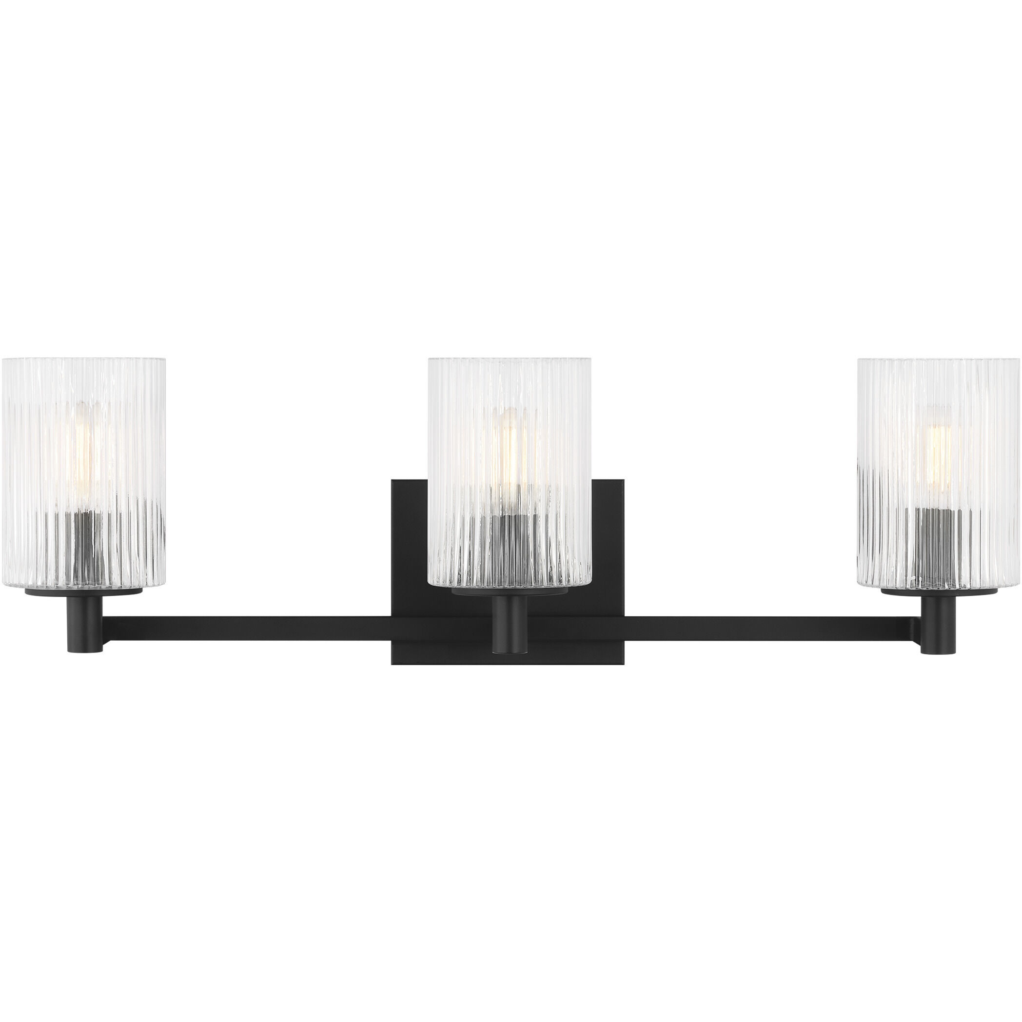 Lando 3 Light 24.63 inch Midnight Black Wall Bath Fixture Wall Light