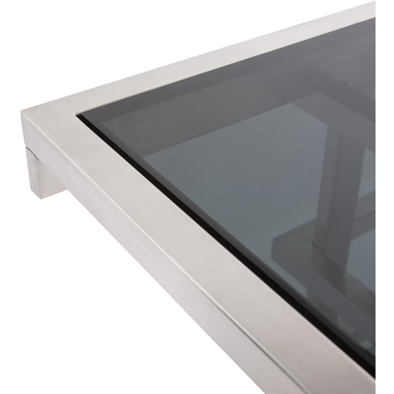 Metropolis Black/Silver Console Table