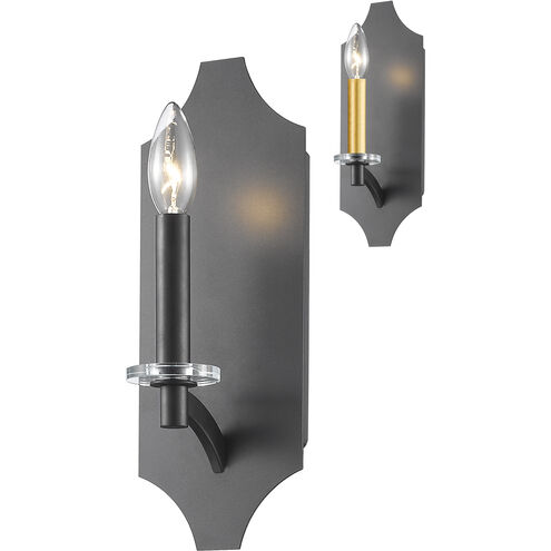 Zander 1 Light 4.75 inch Bronze Wall Sconce Wall Light