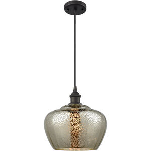 Large Fenton LED 11 inch Oil Rubbed Bronze Mini Pendant Ceiling Light