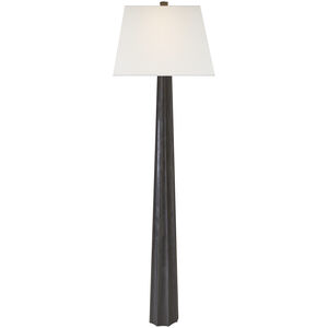 Chapman & Myers Fluted Spire 60.5 inch 150.00 watt Aged Iron Floor Lamp Portable Light in Linen