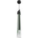 Alpine LED 3 inch Black Jade Glass Pendant Ceiling Light