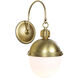 Otis Wall Sconce Wall Light in Natural Brass