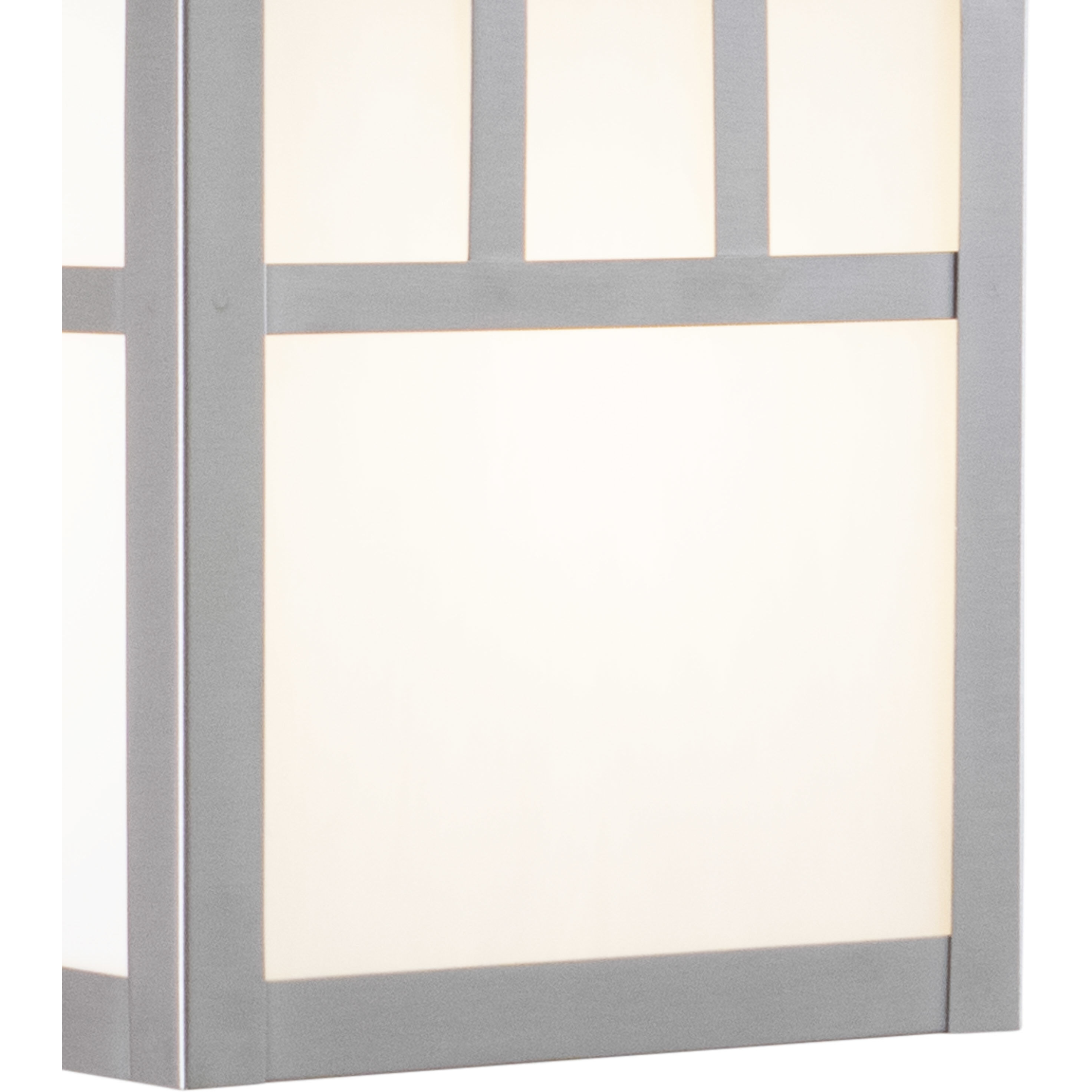 Mission LED 9.5 inch Stainless Steel Outdoor Wall