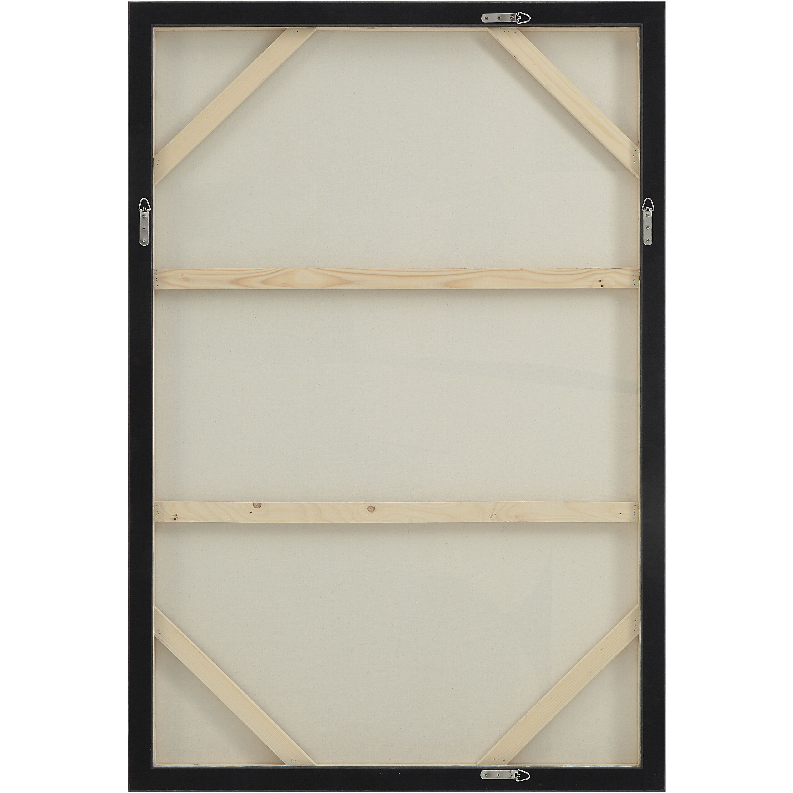 Elliott White/Black/Beige/Grey Canvas Art