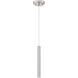 Forest LED 4.75 inch Brushed Nickel Pendant Ceiling Light in Brushed Nickel Steel