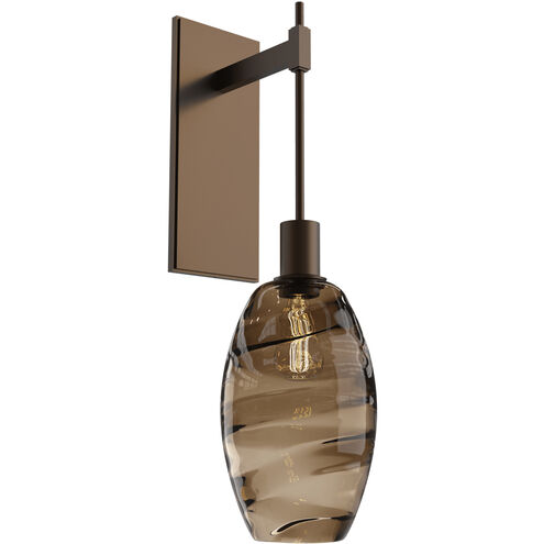 Ellisse 1 Light 6.5 inch Flat Bronze Indoor Sconce Wall Light in Ellisse Bronze, Tempo