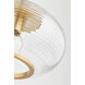 Maggie 1 Light 13 inch Aged Brass Flush Mount Ceiling Light