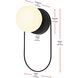 Silas 1 Light 12 inch Black Outdoor Wall Sconce